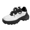 2025 Spring New Leather Shoes Men Hong Kong Style Low-Top Fashion Trend Casual Shoes Comfortable Versatile Platform Sneakers