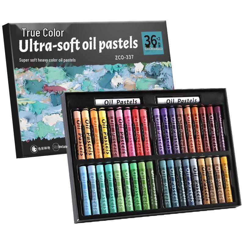 True Color Macaron Oil Pastels: Professional-Grade, Smooth, Super Soft Crayons