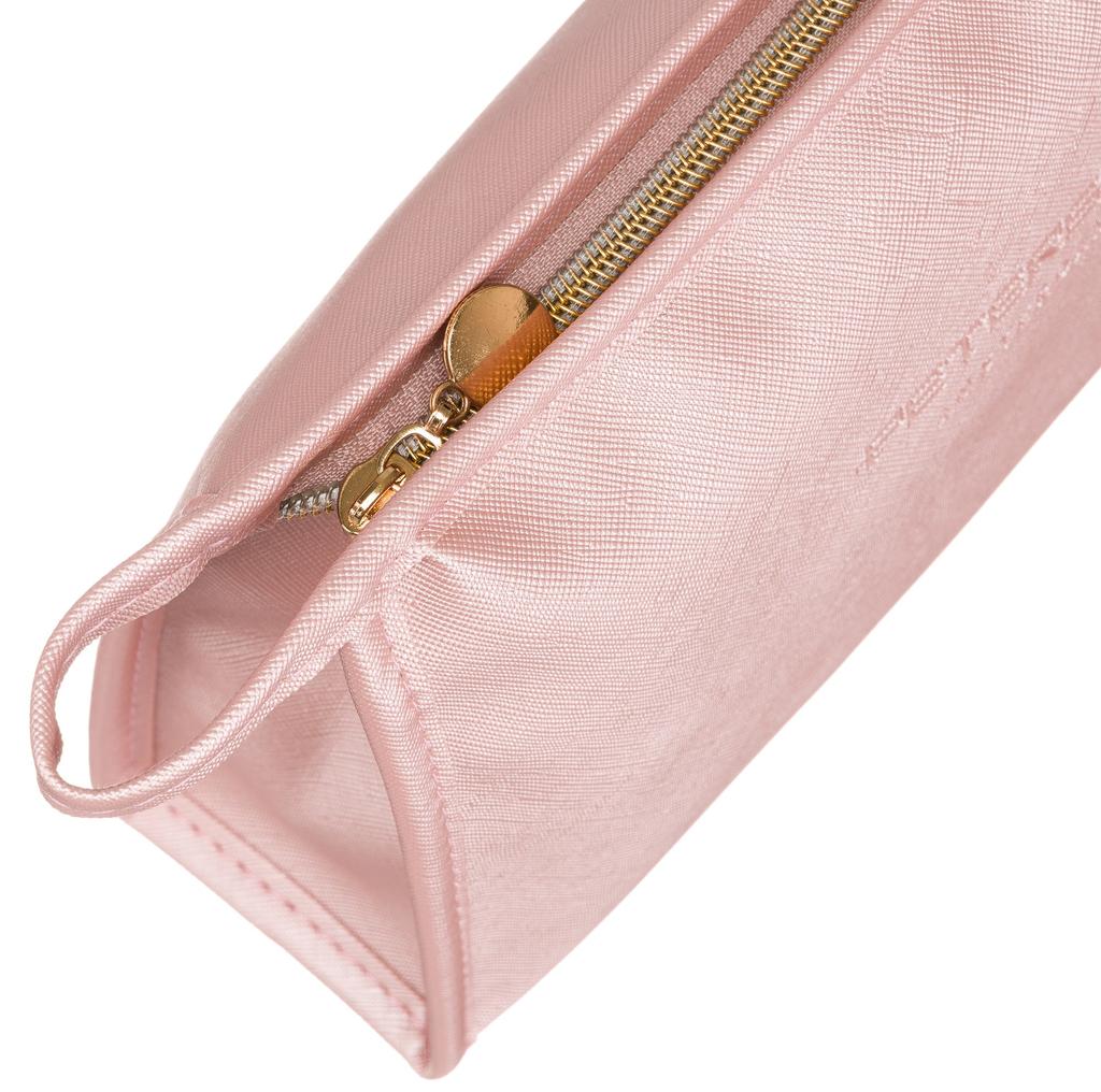 Compact women's cosmetic bag made of eco-leather - Peterson