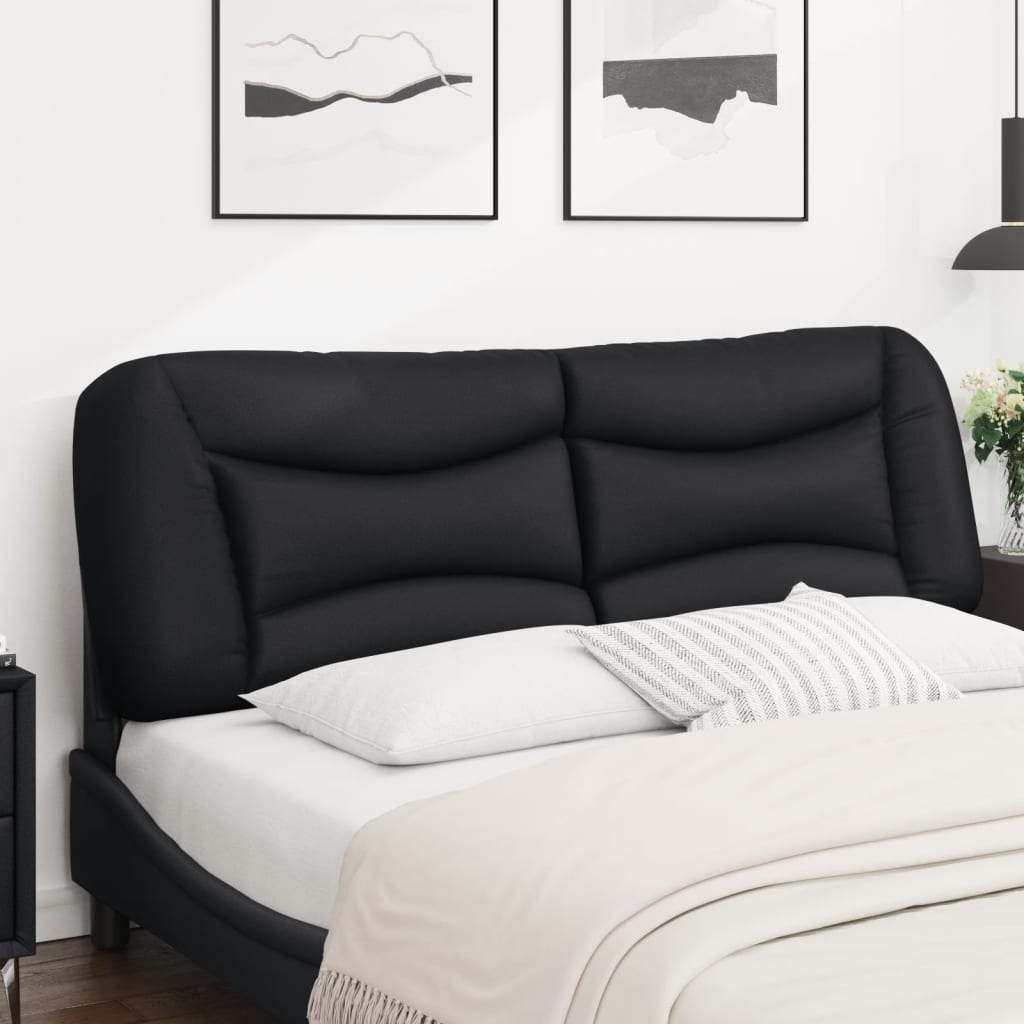 Vidaxl Headboard Cushion, Black, 160 Cm, Faux Leather