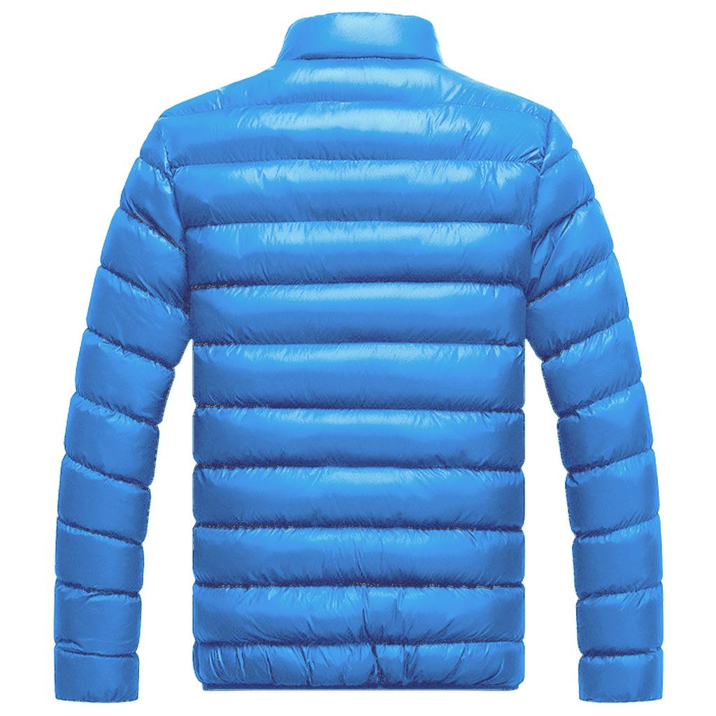 Casual Warm Stand Collar Slim Winter Zip Coat Outwear Jacket Top Blouse