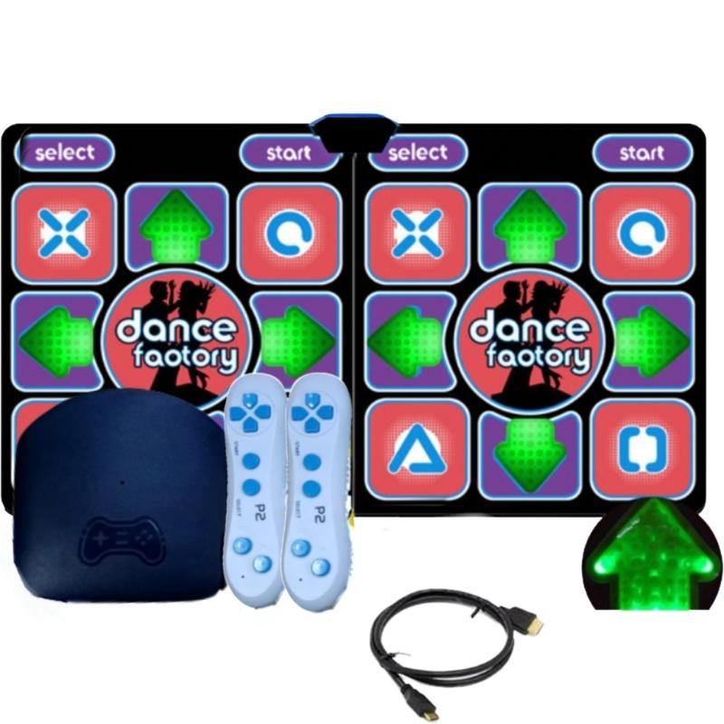 Music & Dance Mat,Two-Person Interactive Mat with TVset, computer, motion sensing game, controller and controller