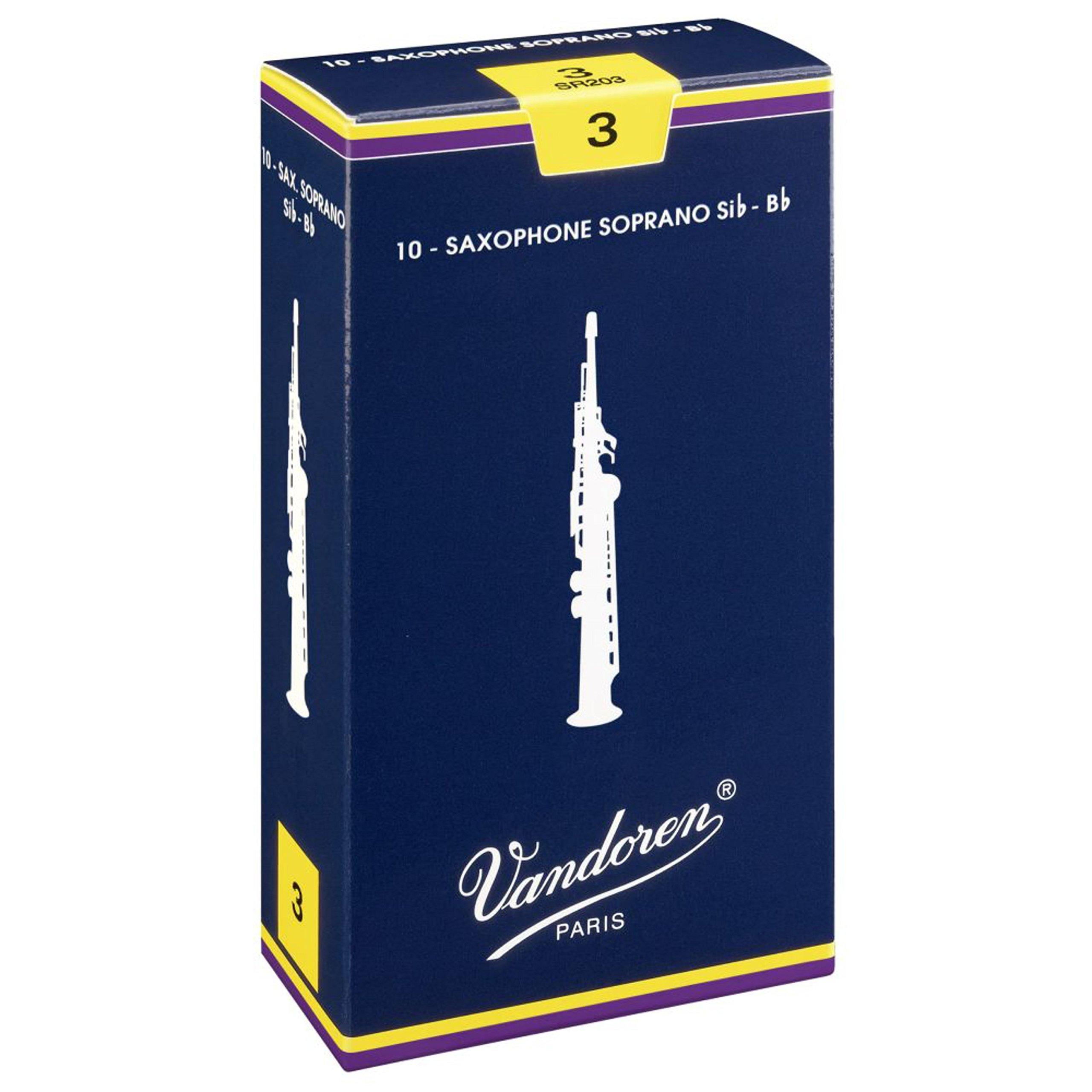Vandoren SR2025 Soprano Saxophone Traditional Reed, [2.5]