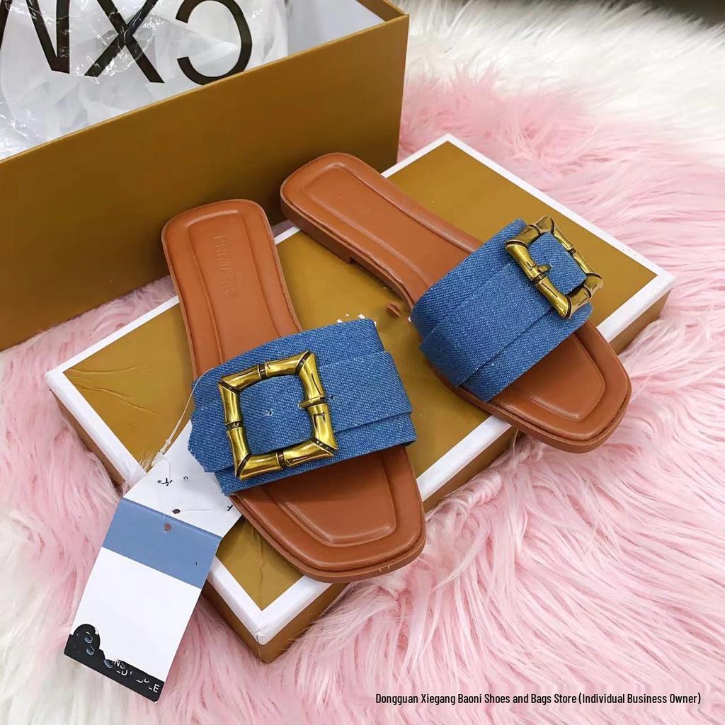Pantofole Piatte Versatili da Donna 2025: Nuovo Stile per Abbigliamento Casual da Esterno in Africa e Indonesia