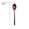 Japanese Style 23.5cm Wooden Spoon with Long, Half-Round Handle for Cooking and Stirring