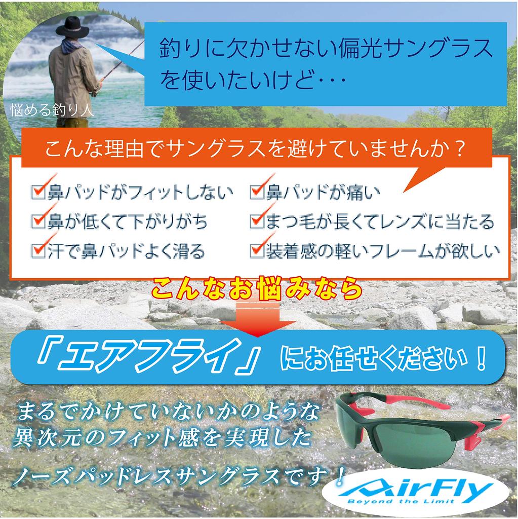 Airfly Side Padded Sunglasses for Fishing, Polarized Lens Set, Matte Black Frame, Gray Lenses