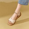 Sandals New summer thick-soled muffin with flat-bottomed non-slip fairy student casual beach shoes