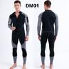 3mm Neoprene Full Wetsuit Men - Warm Long Sleeve Dive Suit Surfing Snorkeling Cold Water Swimming