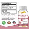 Nicotinamide, Vitamin B3 500 mg, antioxidant, reduces cell damage.