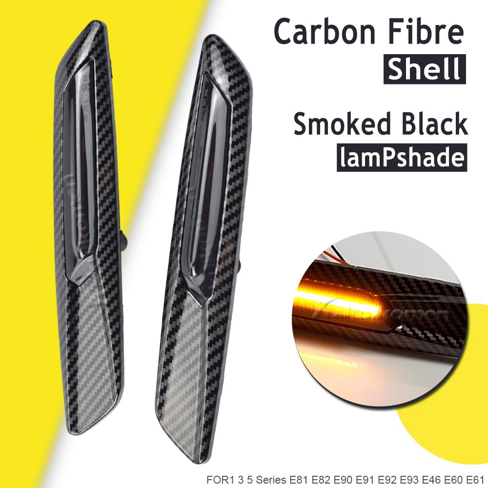 Dynamic Amber 12V LED Side Marker Lights Turn Signal Lamp For BMW 1 3 5 Series F30 E90 E91 E92 E93 E46 E60 E61 Style