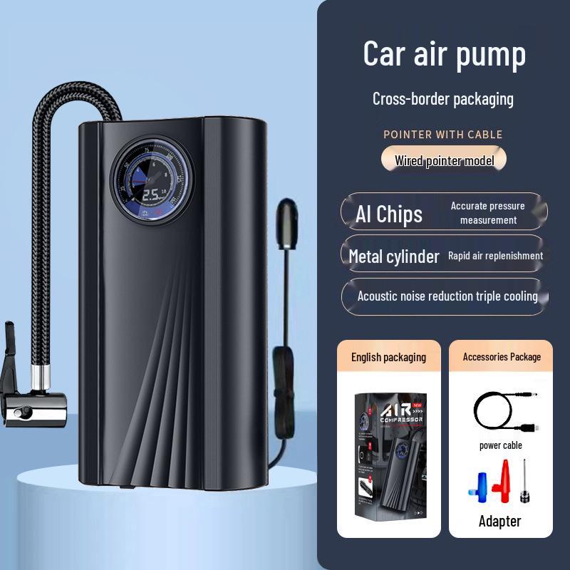 

Компактный электрический автомобильный насос с цифровым дисплеем Plug-in Car Model with Color Box чёрный