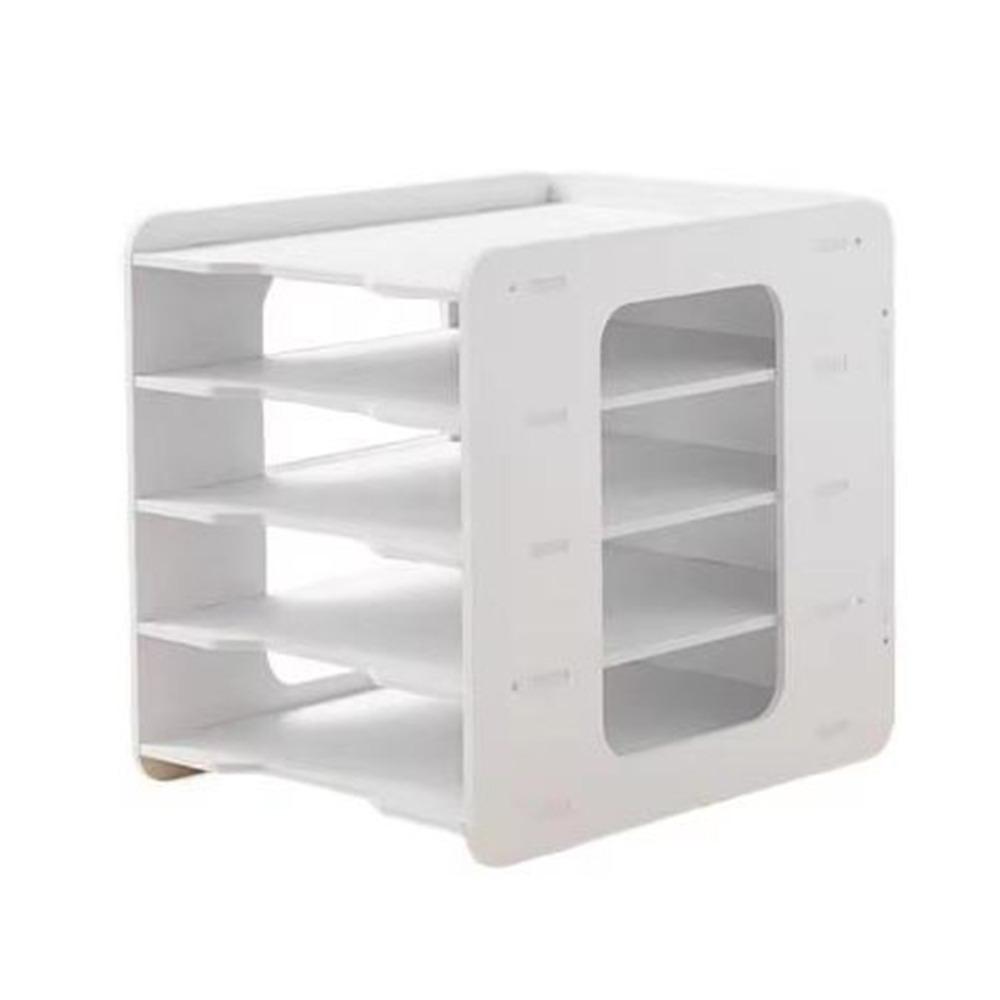 Large Capacity Multi-layer File Storage Rack Space Saving File Holder Desk Organizer  for Home
