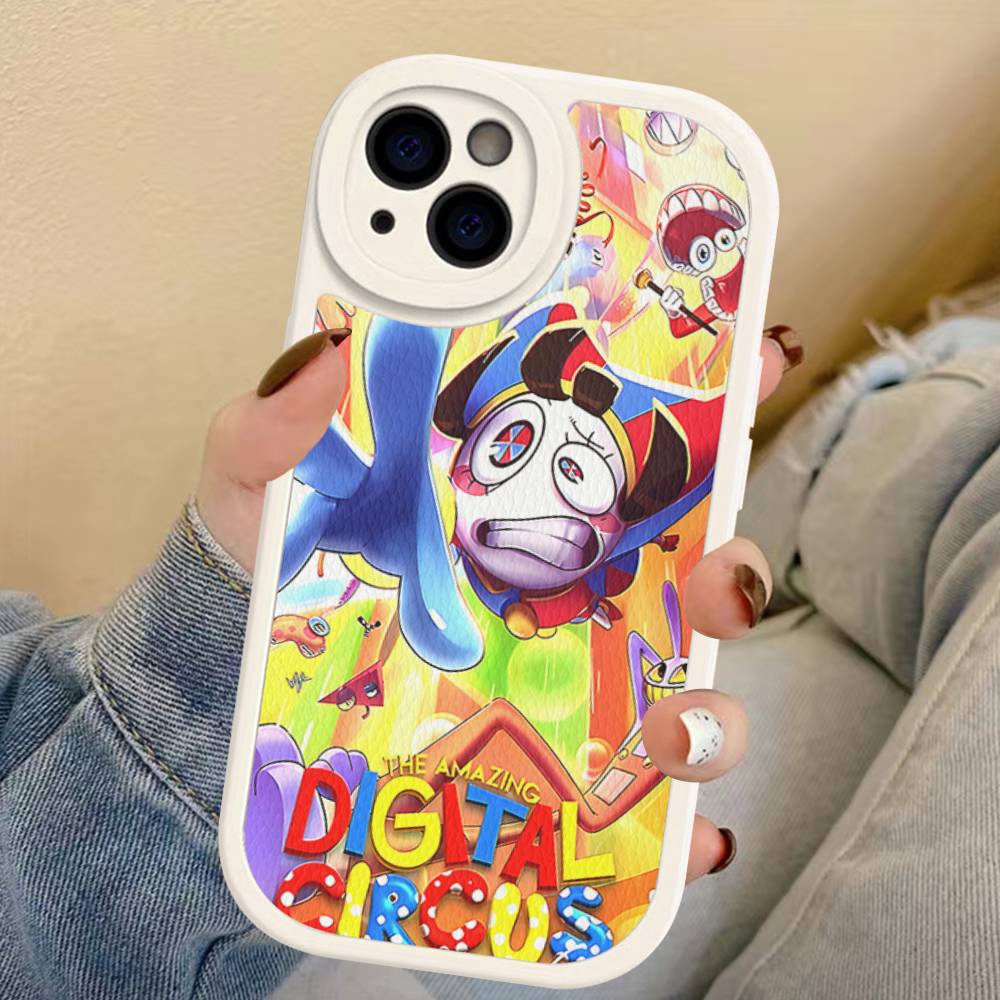 

Funny A-Amazing D-Digital C-Circus Phone Case Hard Leather For IPhone 14 13 16 Mini 15 14 11 12 Pro Max Plus Fundas iphone X