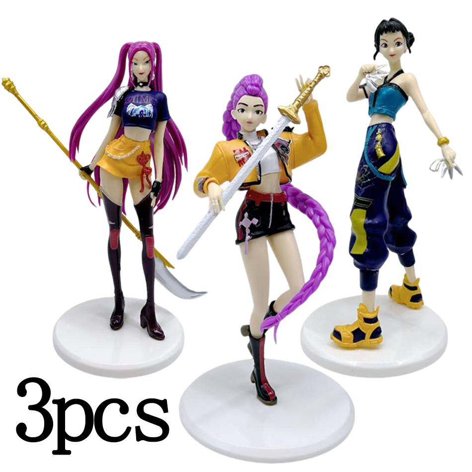 1-3pcs  KPop Demon Hunters Superstar Rumi PVC Action Figure Toy Anime Figurine Doll For Fans Brithday Gift Car Decoration