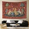 Phoenix Unicorn Series Retro Ethnic Style Tapestry Nordic INS Wall Art Hanging Cloth for Living Room Bedroom Headboard