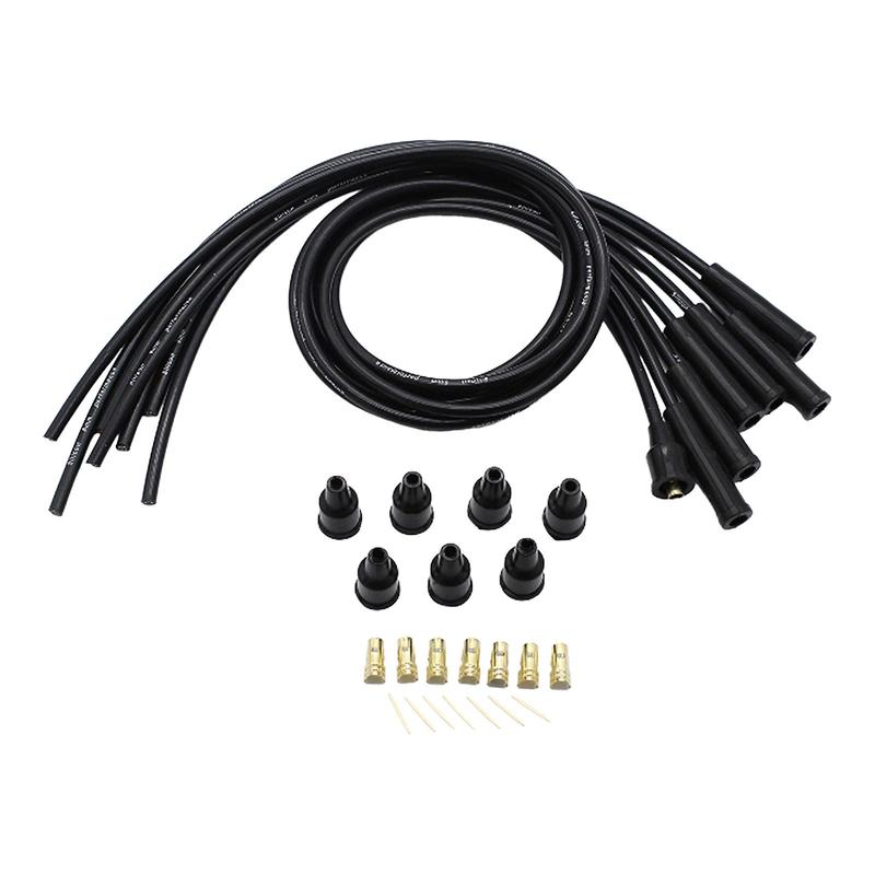 

8mm Silicone HT Wires Professional Easy to Use Accessory Replacement Spark Plug Wires Cables for 6 Cylinder Classic Cars
