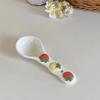 1Pcs Cute Underglaze Ceramic Spoon INS Long Handle Perfect For Home Dessert Spoon Yogurt Oatmeal4