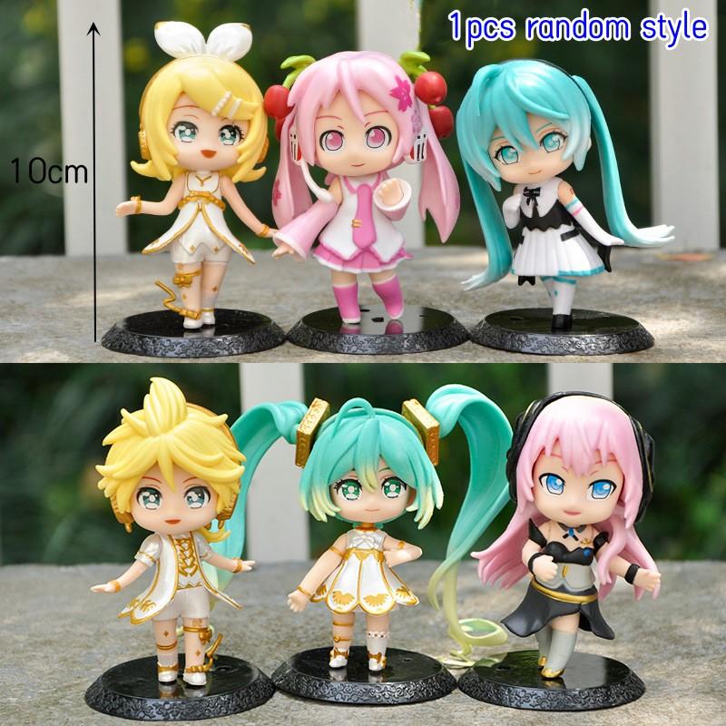 Multiple options Hatsune Miku Anime Action Figures Rin Len Kaito PVC Singer Model Ornament Toys For Kids Birthday Gift