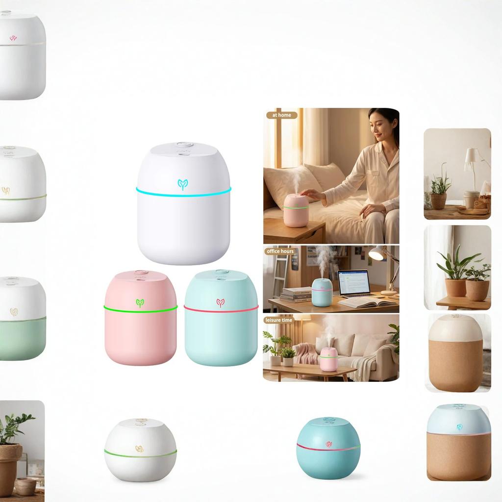 USB Quiet Humidifier Cute Humidifier Large Mist for Home