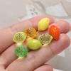 10 stuks/partij Acryl 3D Stereoscopische Citroen Tussenstuk Kralen diy voor DIY Handgemaakte Armbanden Kettingen Oorbellen Sleutelhangers Accessoires