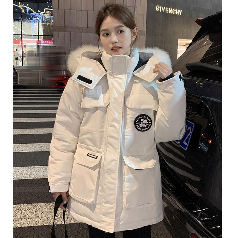 Herbst- und Winter Daunen- und Baumwolljacken, Modische Damenbekleidung, Dicke Baumwolljacken mit Kapuze, Lockere Baumwolljacken, Arbeitsjacken, Oberbekleidung