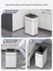 9L Automatic Smart Trash Can for Kitchen Stainless Steel Garbage Bin with Motion Sensor Butterfly Lid and Infrared Technology