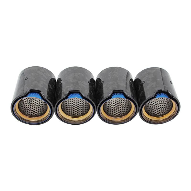 For BMW M2 F87 M3 F80 M4 F82 F83 Exhaust Pipe Tip Upgrade Touring MP erformance Parts Carbon Fiber Black Plated Muffler Tip