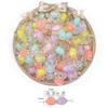 Frosted Acrylic Round Beads for DIY Jewelry and Beading Accessories
