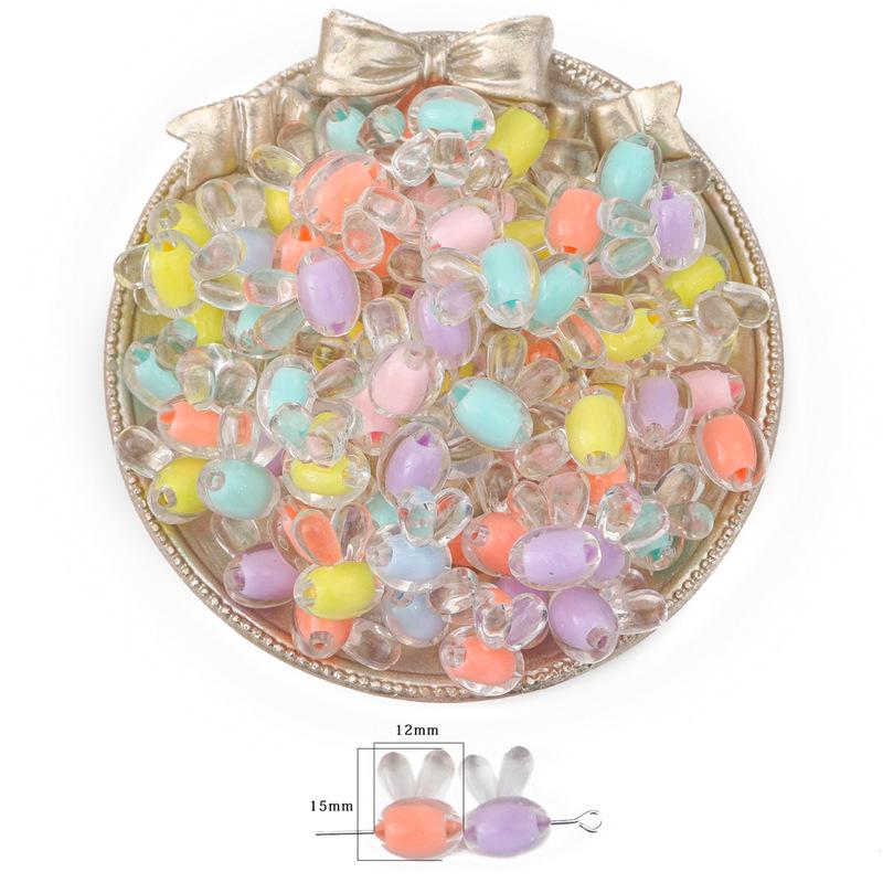 Frosted Acrylic Round Beads for DIY Jewelry and Beading Accessories