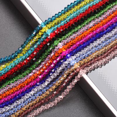 Hanmade For Jewelry Making 4MM 1 String Glass About 80-90Pcs Gift Seed Beads Fashion Handmade Diy Supplies Czech Beads Bicone Loose Beads Crystal