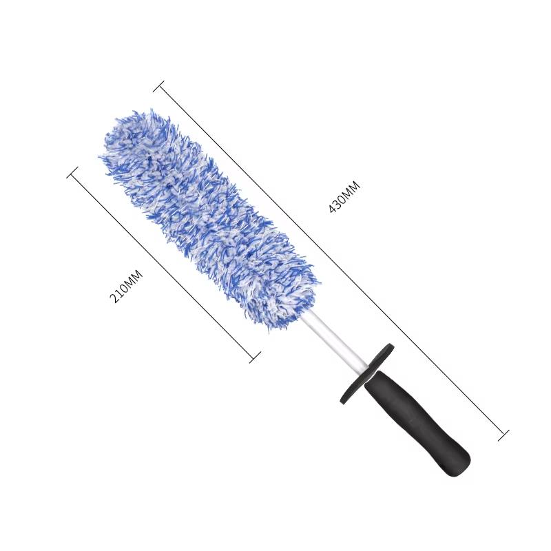 Car Wash Brush Microfiber Wheel Brush Cleaning Gloves Non-Slip Handle Plush Rims Spokes Wheel Washing Brushes Car Accessories