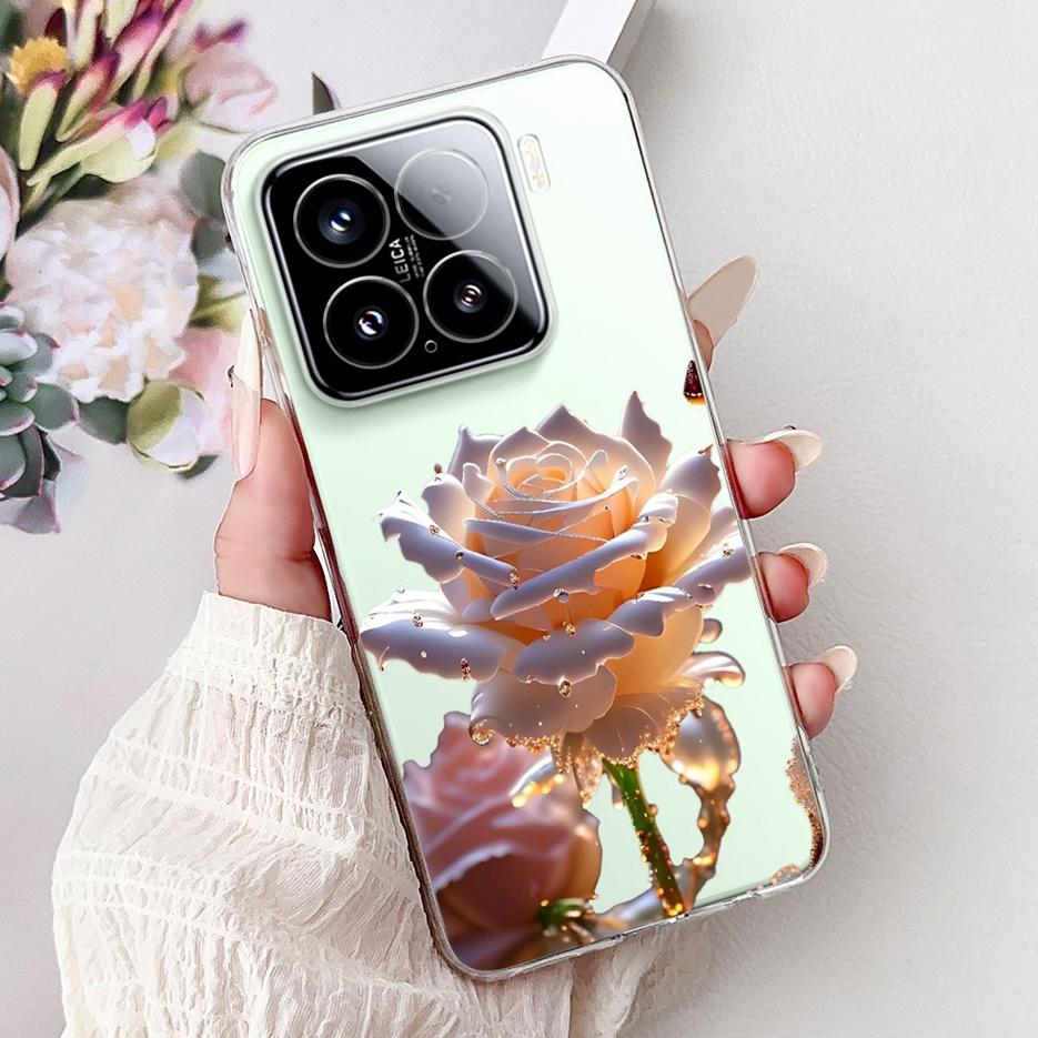 For Xiaomi Mi 15 Pro 5G Case New Luxury Painted Cover Soft Silicone Phone Case For Xiaomi 15 Pro Mi15 5G Back Cover Fundas Coque