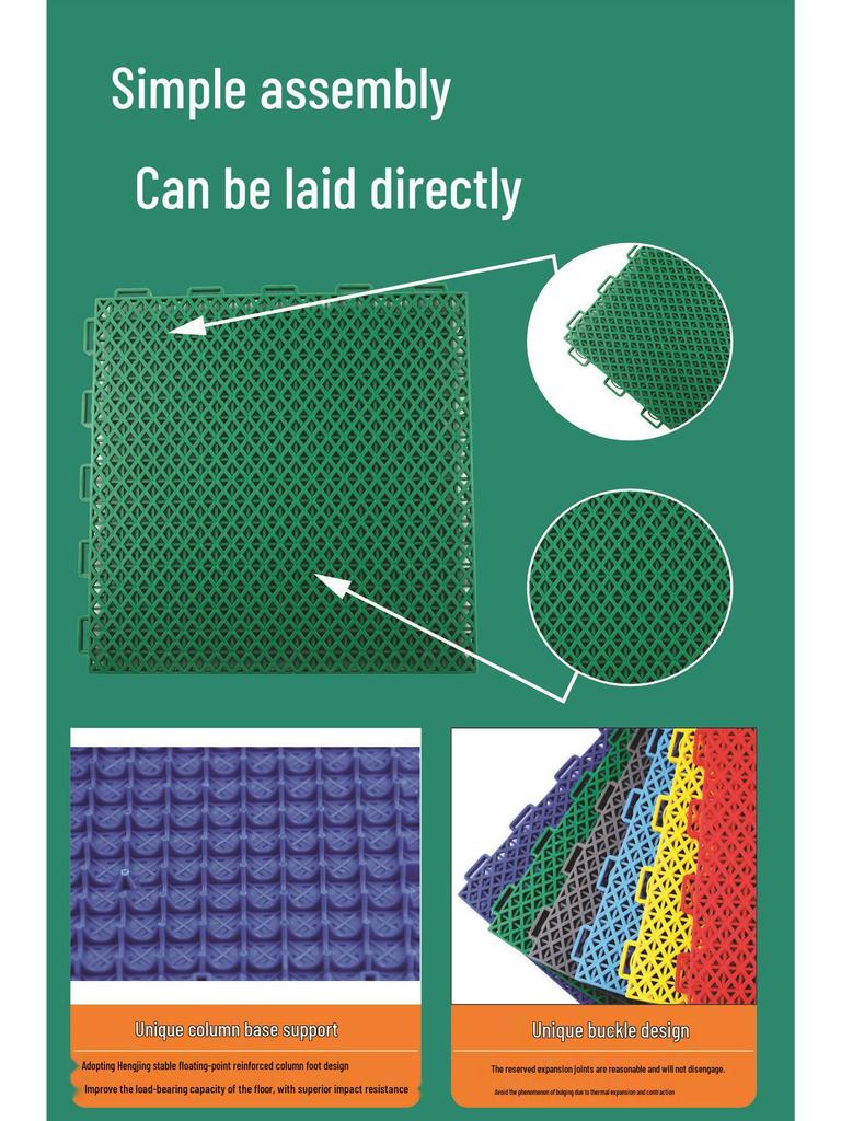 Outdoor Kindergarten Play Area and Sports Court Flooring Mat