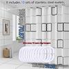 Simple Style Black and White Large Square Bathroom Shower Curtain Light Opaque Bathing More Comfortable Dry and Wet Separation