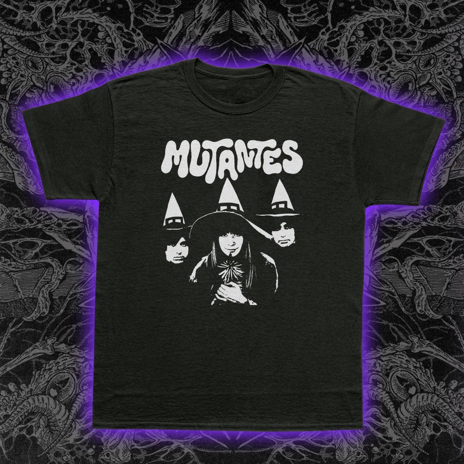 Os Mutantes Premium T-Shirt Witch Hat Portrait Tropicalia Psychedelic Rock S-5XL XS