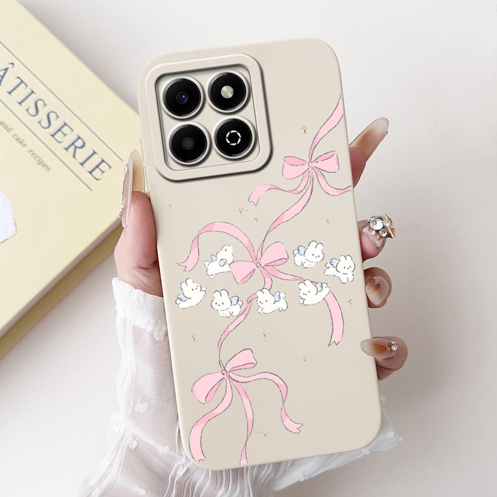 Colorful Flower Case For Honor X6b Coque Silicone Soft Cover For Huawei Honor X 6b 6a X6A Phone Cases Covers Bumper