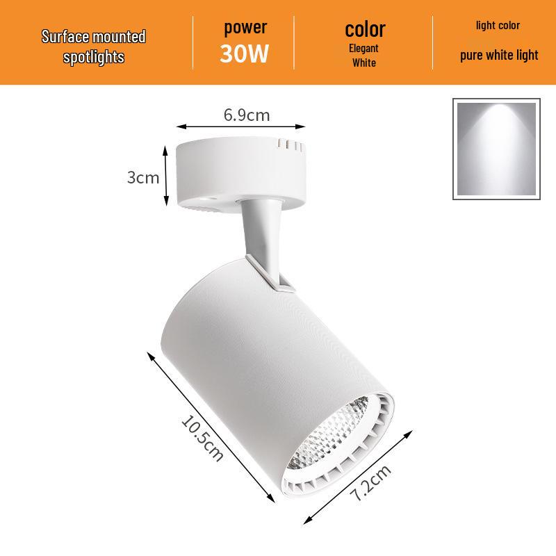Adjustable COB Spotlight | Super Bright, Surface Mounted Downlight for Home & Commercial Use