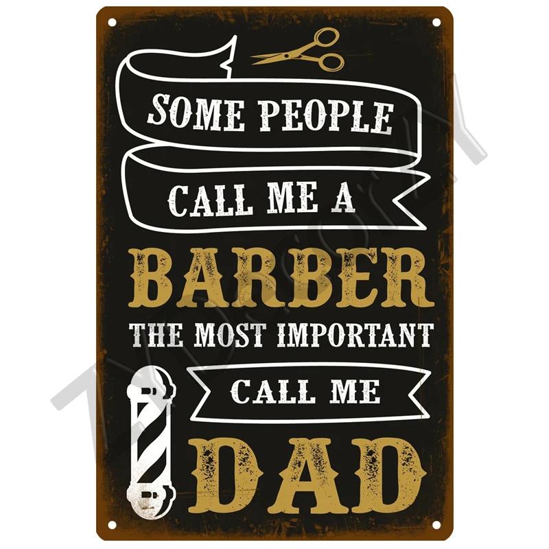 Vintage BARBER SHOP Metal Sign Poster Cafe Bar Pub Tin Sign Plaque Retro Haircut and Shave Beard Iron Plates Printing Home Decor