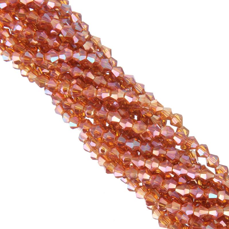 110/220ps Pärlor Glas Facetterad Lös Bicone Smycken Armband Halsband DIY Handgjorda