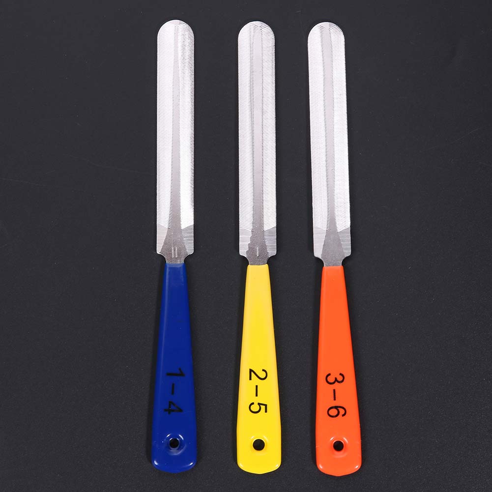 3pcs/set Guitar Fret File Diamond Guitar Fret Groove Polishing Professional Luthier Repair Tool String Instrument Maintenance