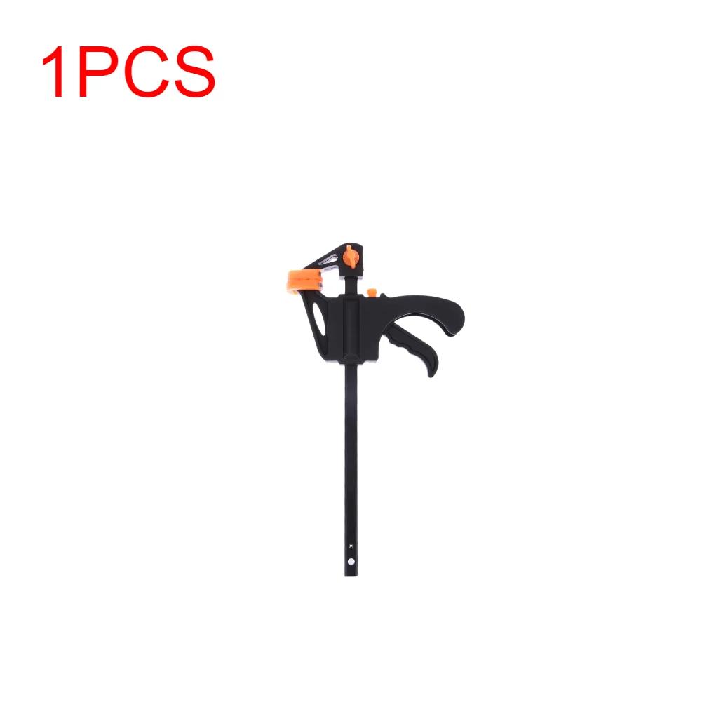 1-10pcs 4inches Woodworking Clamp F-Type Nylon Quick Clip Woodworking Hard Grip Release Squeeze Ratchet DIY Hand Tool Kit Gadget