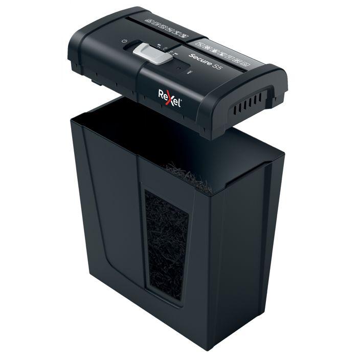 Destructeur De Documents - Rexel - Secure X6-SL - Coupe Croisée - Sécurité P4 - Capacité 6 Feuilles