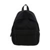 Harajufeng Student Backpack Simple And Lightweight Medium Backpack Lightweight Waterproof Travel Solid Color Commuter Bag