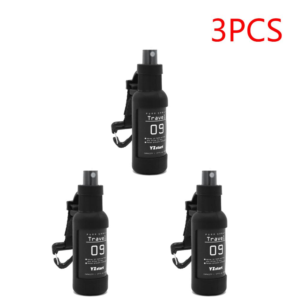 

50 мл многоразовый флакон-спрей дорожный флакон герметичный мини флакон-спрей для мелкого распыления с тактическим крючком-ремнем для кемпинга на открытом воздухе