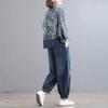 Frühlings- und Herbstkleid-Set, koreanische Mode, Knopfdruck, Jeans-Set, zweiteiliger Jeansmantel für Damen, 9-Punkt-Hose
