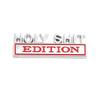 1Pc 3D Metal Holy Shit Edition Logo Car Front Grille Badge Side Fender Rear Trunk Emblem Sticker Decal