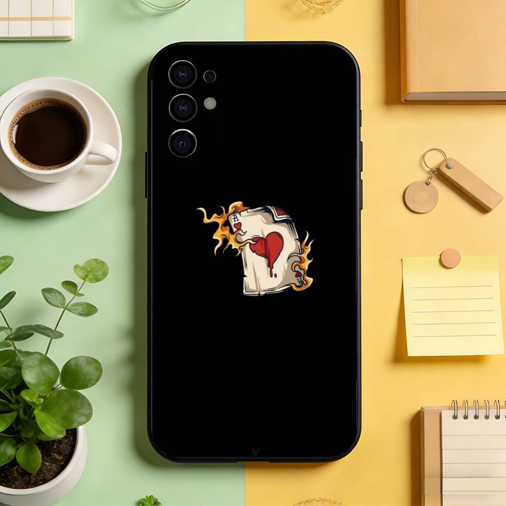 

Premium Poker Card Art Print Phone Case For Samsung S25,S24,S21,S22,S23,S30,Ultra,S20,Plus,Fe,Soft Silicone Black Cover Samsung S23plus5G