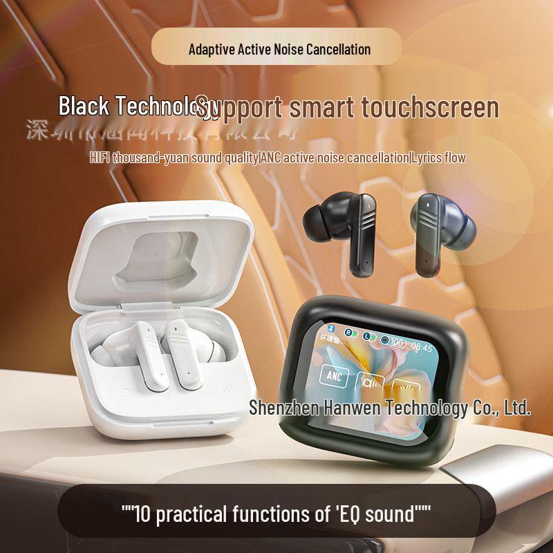 KI-gestützte Übersetzungs-Ohrhörer M6: Smart-Bildschirm, Bluetooth, Geräuschunterdrückung, In-Ear LX10