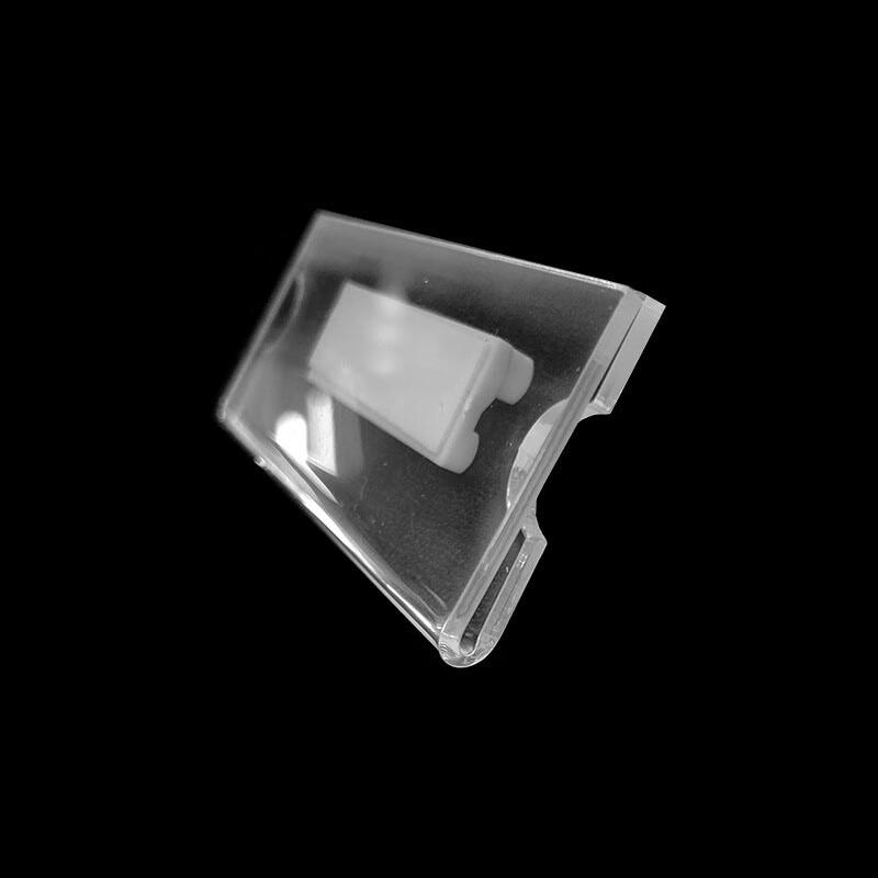 Acrylic Transparent Insert Card ID Badge Holder, 75x30mm