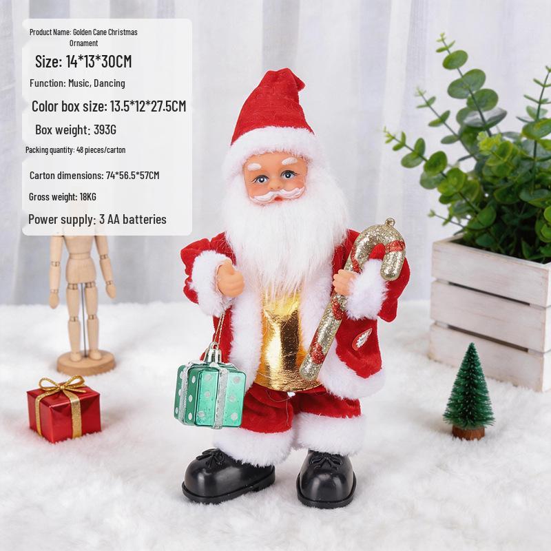 Electric Climbing Ladder Santa Claus Toy for Kids' Christmas Decoration